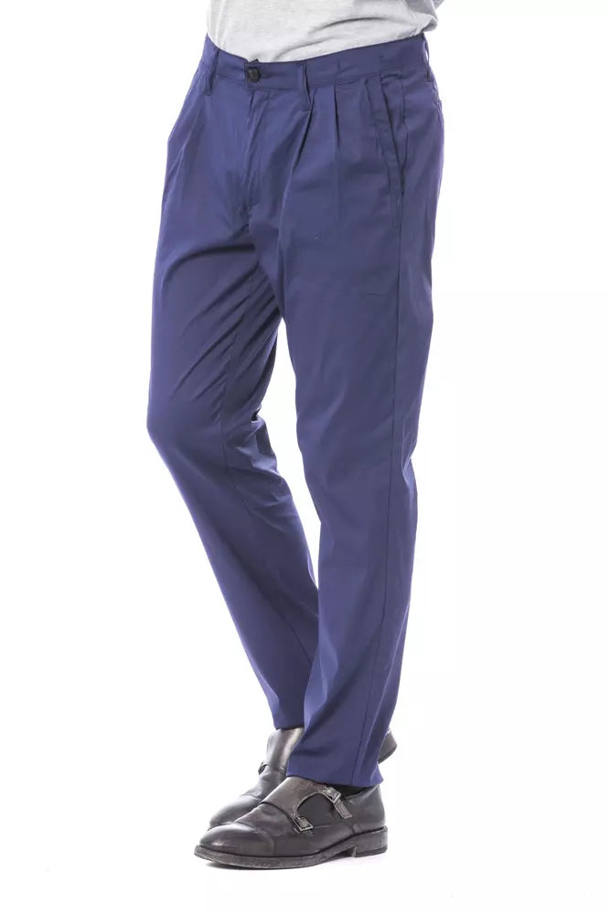 Pantalon chino pour homme en coton bleu Verri
