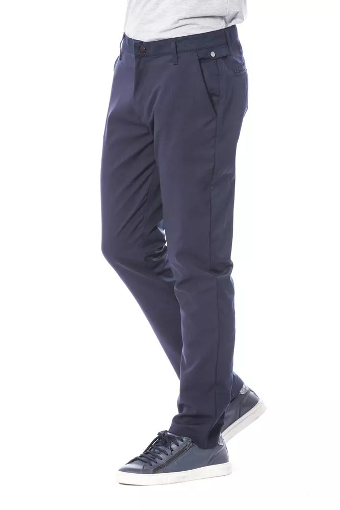 Pantalon homme en polyester bleu Verri