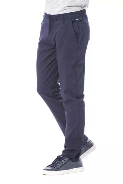 Pantalon homme en polyester bleu Verri