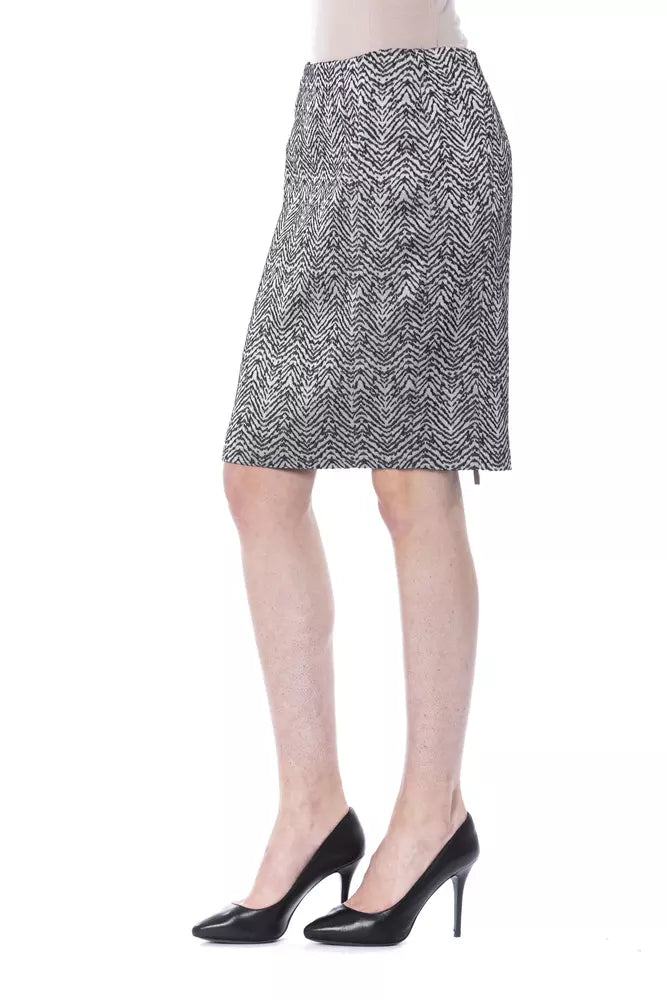 Jupe Femme BYBLOS en Viscose Noire - Design Monochrome Élégant