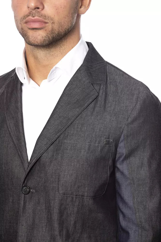 Blazer en coton gris pour homme Verri