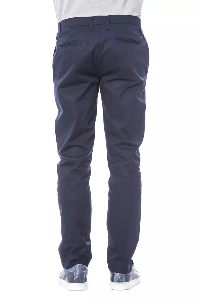 Pantalon homme en polyester bleu Verri