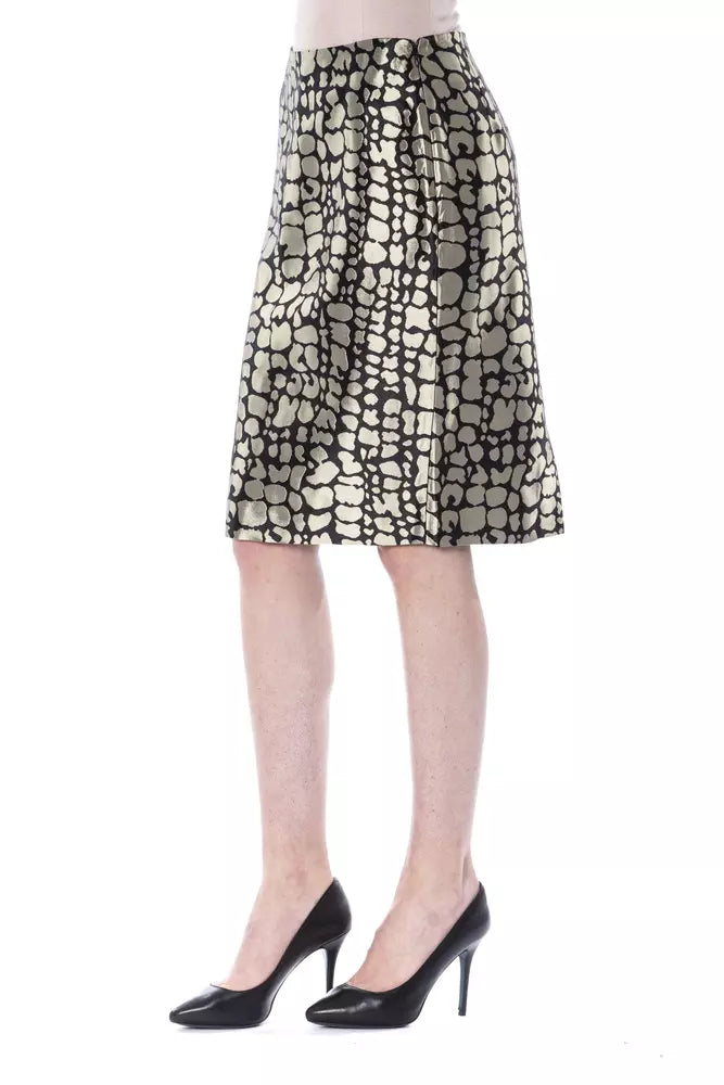 Jupe Femme BYBLOS en Viscose Dorée - Chic et Élégante