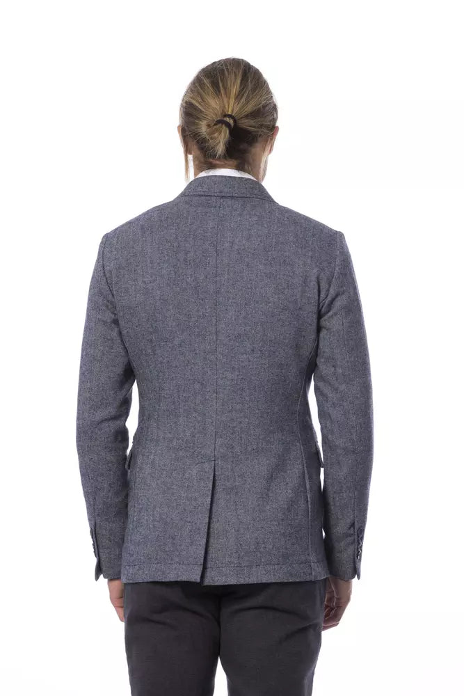 Blazer bleu élégant à simple boutonnage de Verri