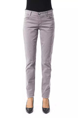 BYBLOS Jeans Femme Grises en Coton - Élégantes et Confortables
