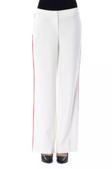 Pantalon pour femme en polyester blanc BYBLOS