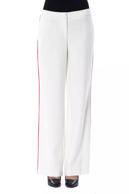 Pantalon pour femme en polyester blanc BYBLOS