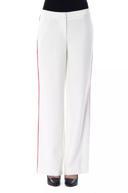 Pantalon pour femme en polyester blanc BYBLOS
