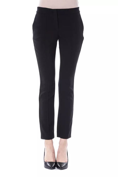 Pantalon noir en polyester pour femme de la marque BYBLOS