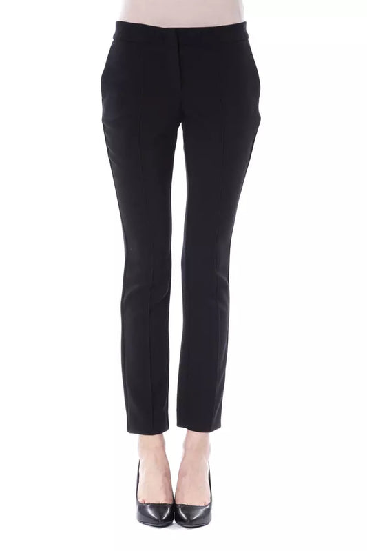 Pantalon noir en polyester pour femme de la marque BYBLOS