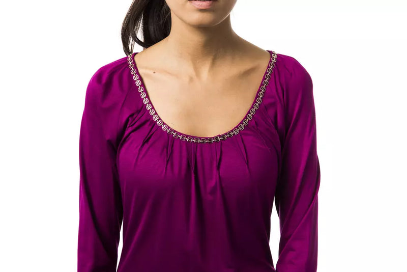 BYBLOS Haut violet en viscose pour femme