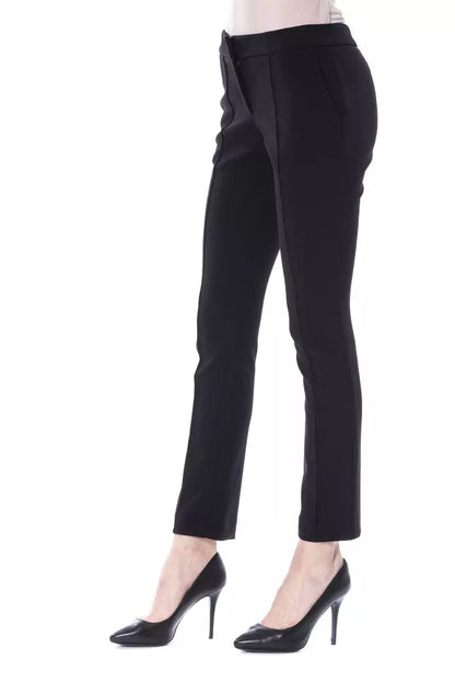 Pantalon noir en polyester pour femme de la marque BYBLOS