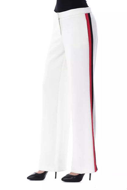 Pantalon pour femme en polyester blanc BYBLOS