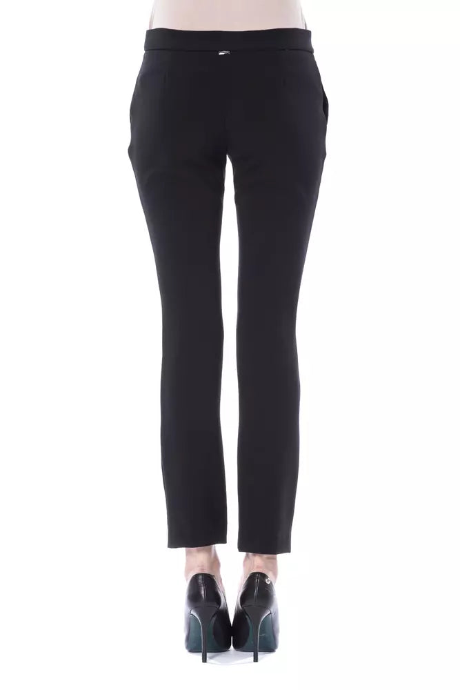 Pantalon noir en polyester pour femme de la marque BYBLOS