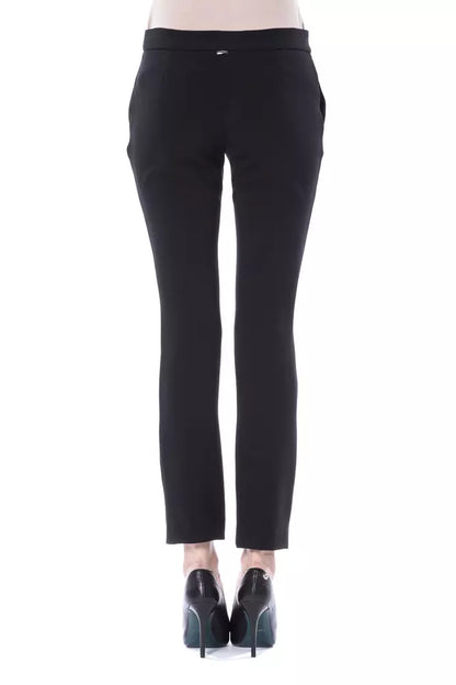 Pantalon noir en polyester pour femme de la marque BYBLOS