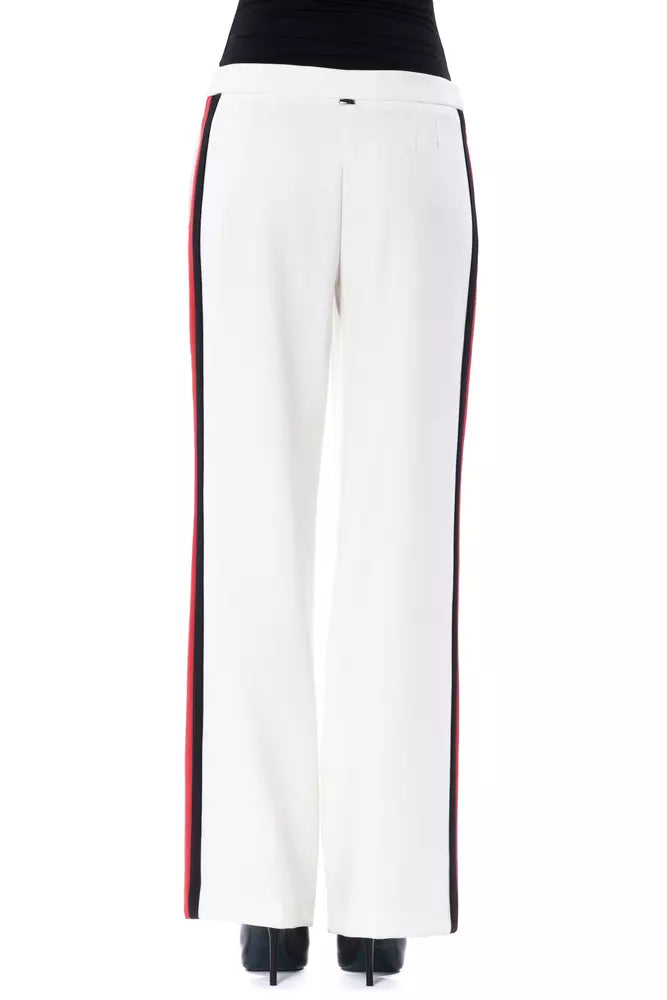 Pantalon pour femme en polyester blanc BYBLOS