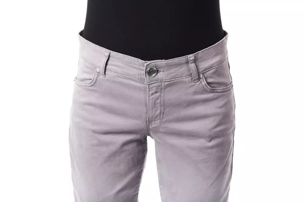 BYBLOS Jeans Femme Grises en Coton - Élégantes et Confortables