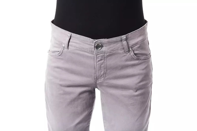 BYBLOS Jeans Femme Grises en Coton - Élégantes et Confortables