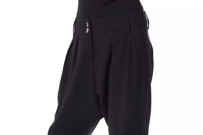 Pantalon noir en polyester pour femme de la marque BYBLOS