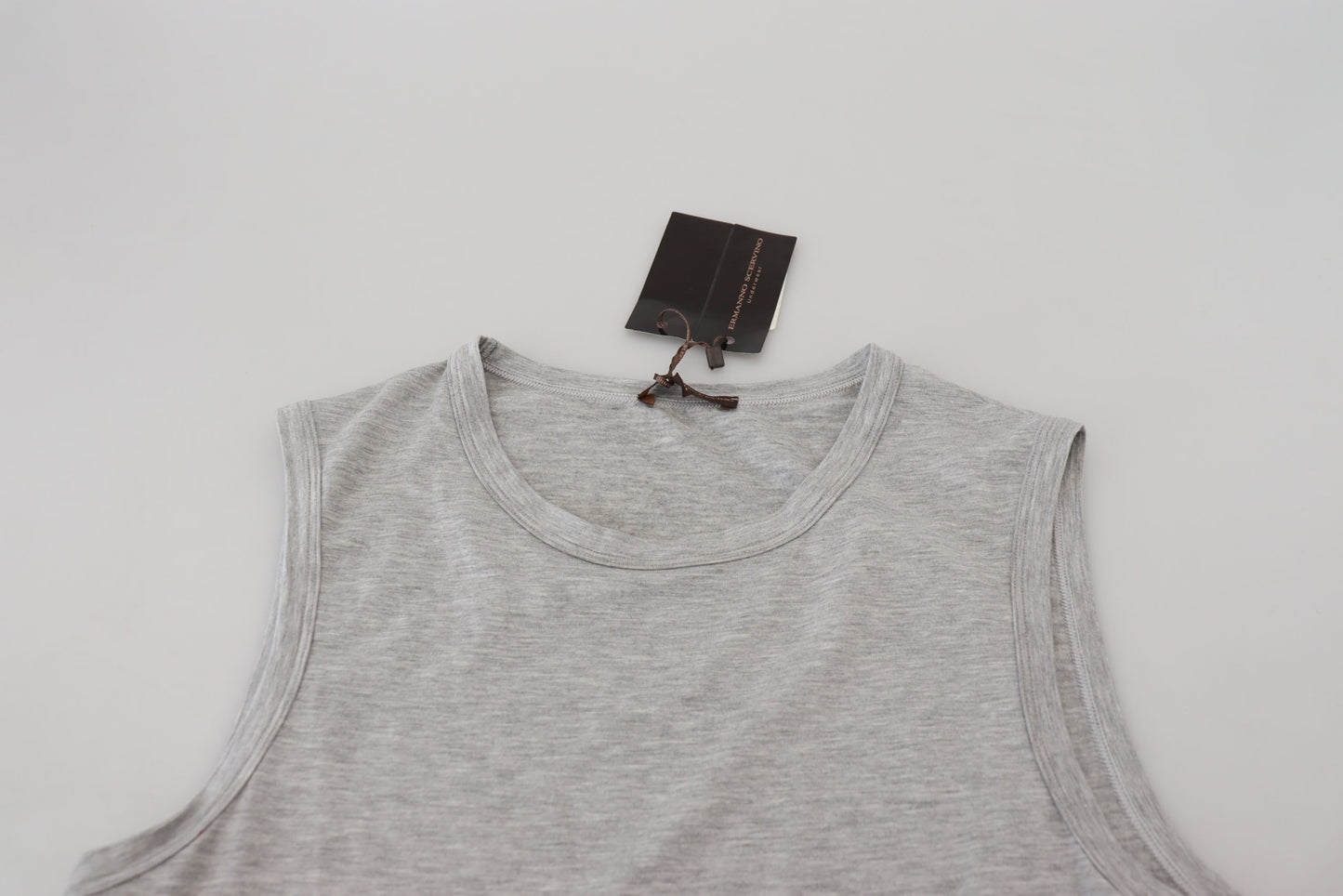 Ermanno Scervino Grijs Mouwloos Heren T-shirt