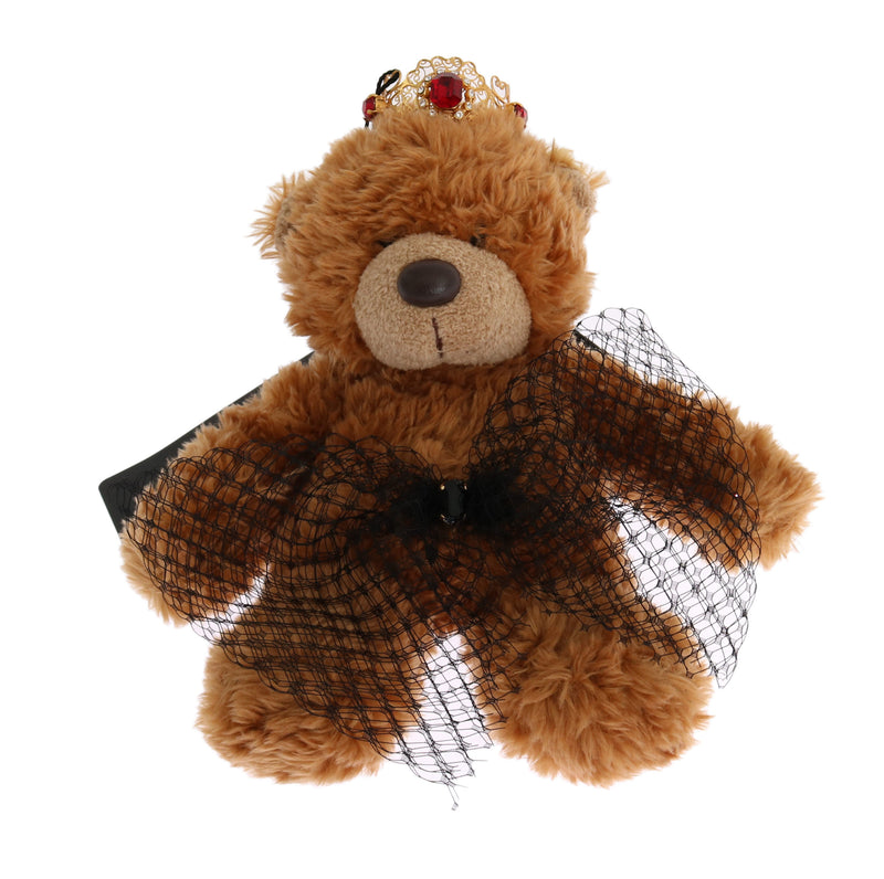 Dolce & Gabbana Teddy Bear Gold Crystal Crown Hair Band