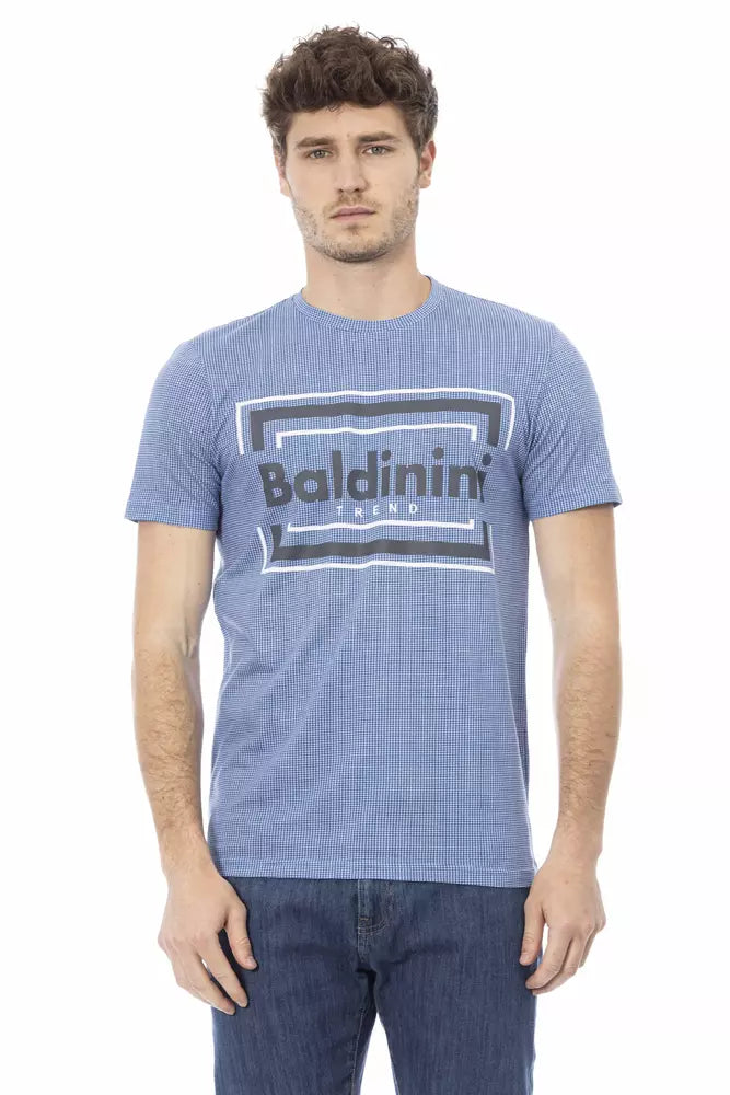 Baldinini Trend Lichtblauw Katoenen Heren T-Shirt