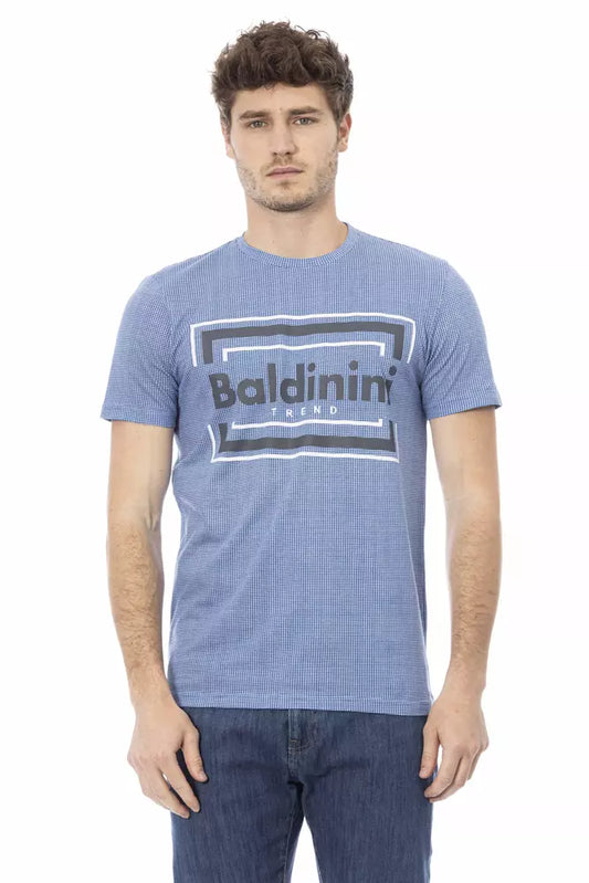Baldinini Trend Lichtblauw Katoenen Heren T-Shirt