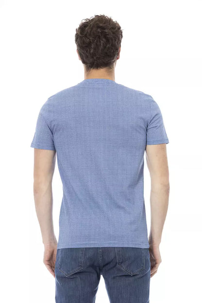 Baldinini Trend Lichtblauw Katoenen Heren T-Shirt