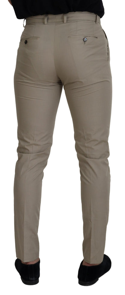 Dolce & Gabbana beige katoenen slim fit herenbroek