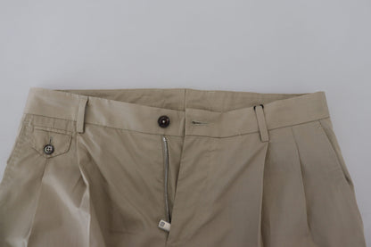 Dolce & Gabbana beige katoenen slim fit herenbroek
