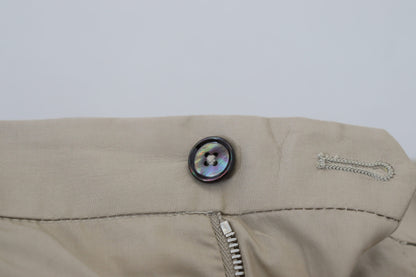 Dolce & Gabbana beige katoenen slim fit herenbroek