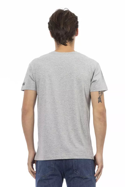 T-shirt homme en coton gris de Trussardi Action