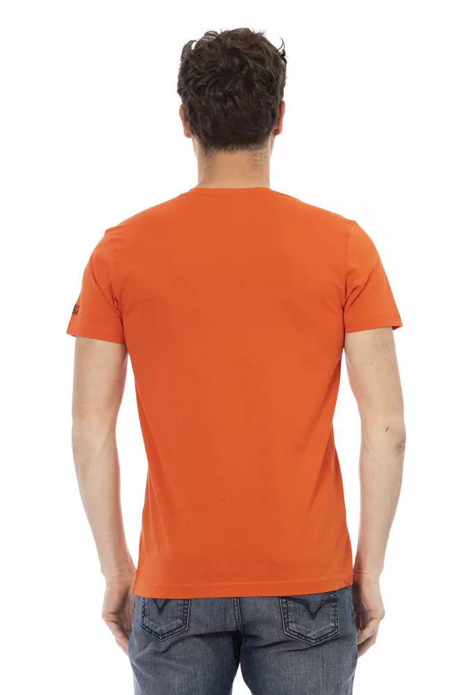 T-shirt homme en coton rouge Trussardi Action