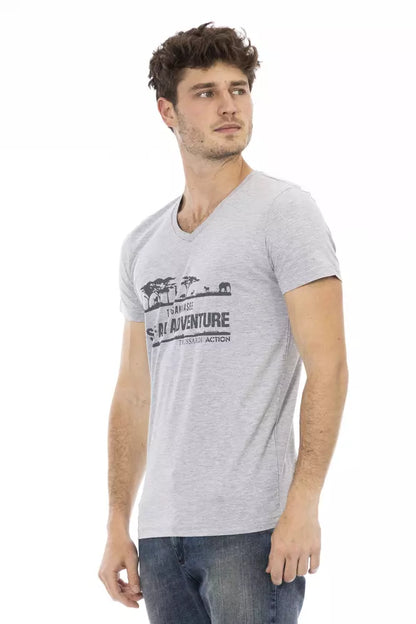 Trussardi Action Grijs Katoenen Heren T-Shirt