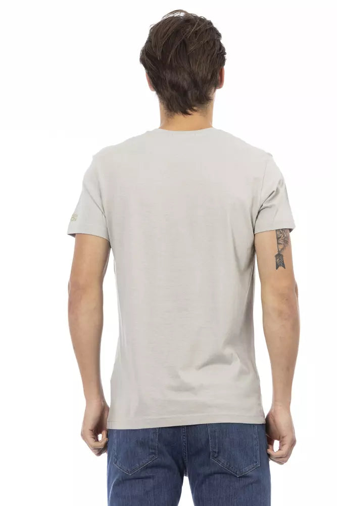 T-shirt homme en coton gris de Trussardi Action