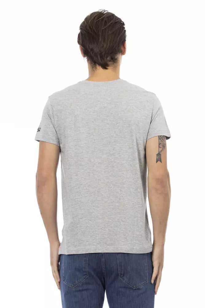 T-shirt homme en coton gris de Trussardi Action