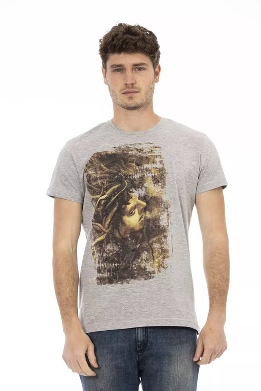 T-shirt homme en coton gris de Trussardi Action