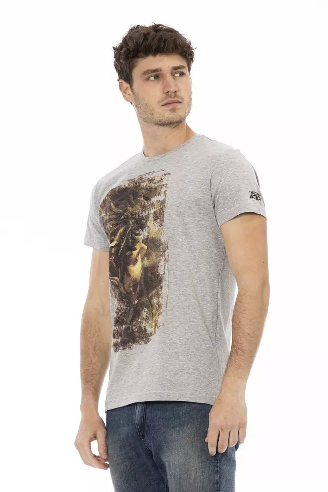 Trussardi Action Grijs Katoenen Heren T-Shirt
