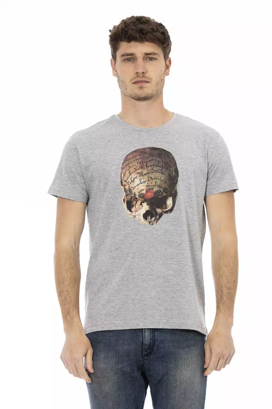 T-shirt homme en coton gris de Trussardi Action