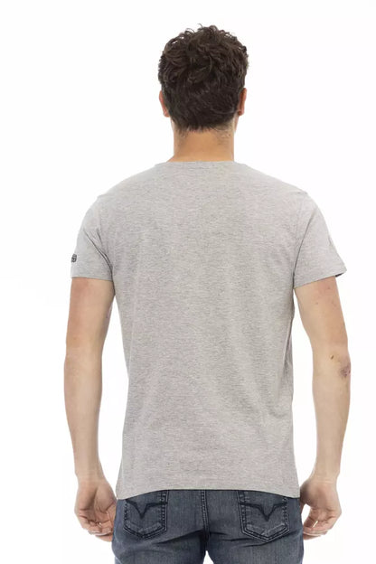 T-shirt homme en coton gris de Trussardi Action