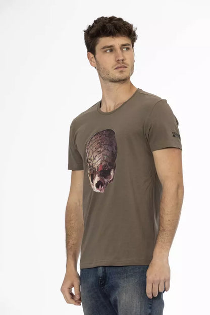 Trussardi Action Bruin Katoenen Heren T-Shirt