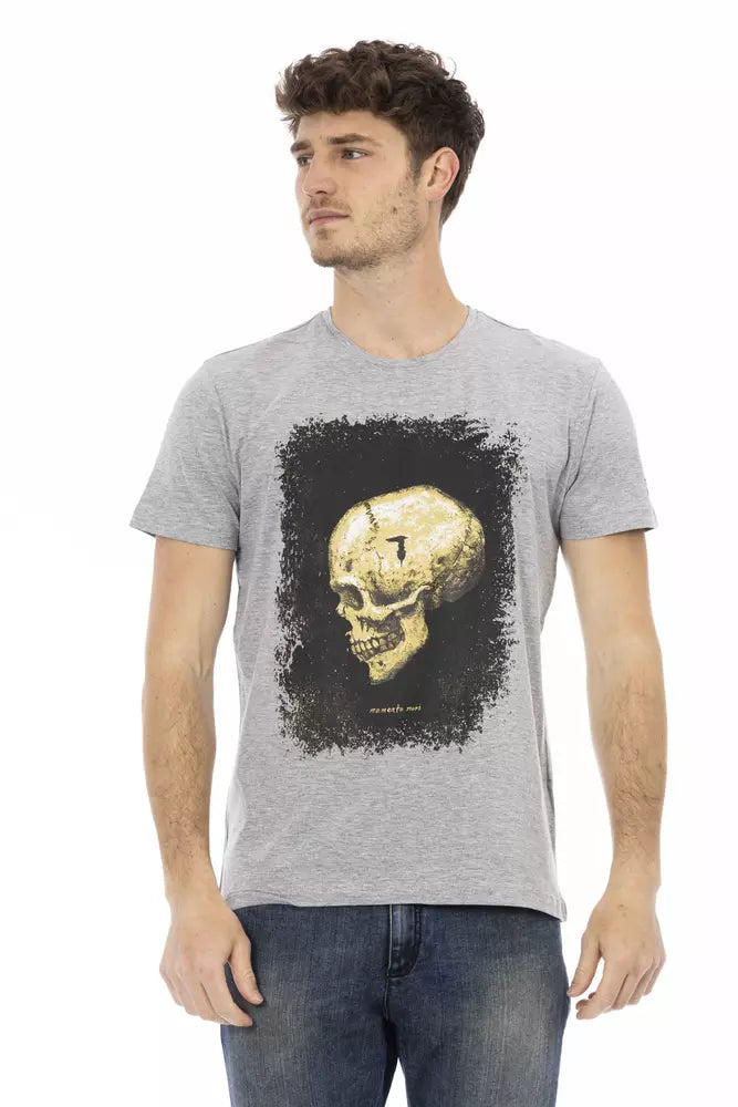 T-shirt homme en coton gris de Trussardi Action