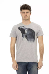 T-shirt homme en coton gris de Trussardi Action