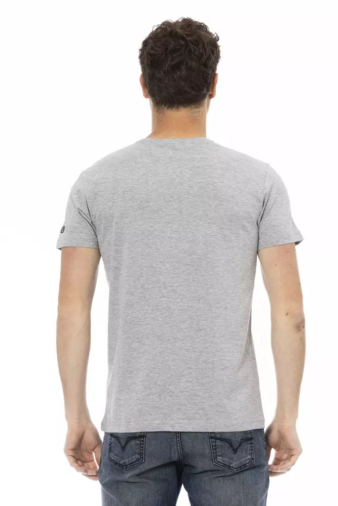 T-shirt homme en coton gris de Trussardi Action