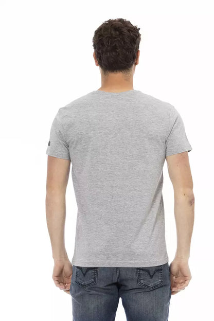 T-shirt homme en coton gris de Trussardi Action
