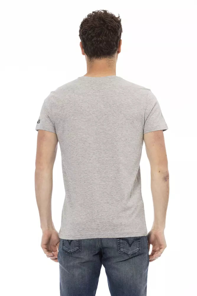 T-shirt homme en coton gris de Trussardi Action