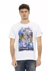 T-shirt homme en coton blanc Trussardi Action