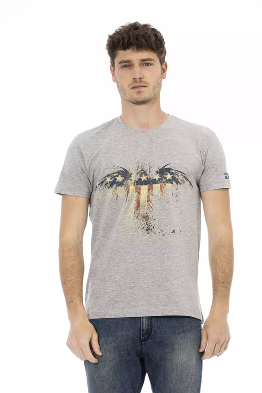 T-shirt homme en coton gris de Trussardi Action