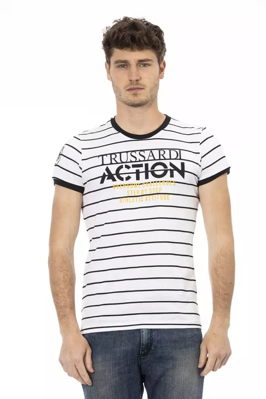 Trussardi Action wit katoenen heren T-shirt