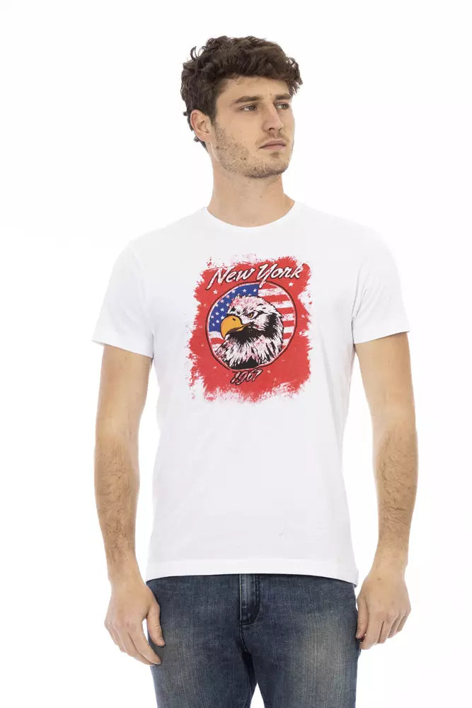Trussardi Action wit katoenen heren T-shirt